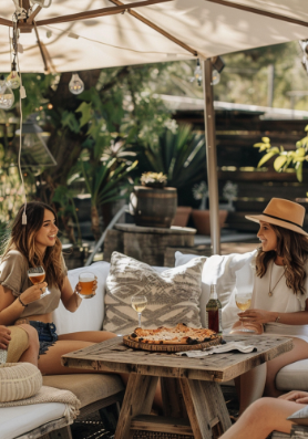 Clients en terrasse